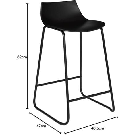 Bar stool high islet Otac PP Negro Atmosphera