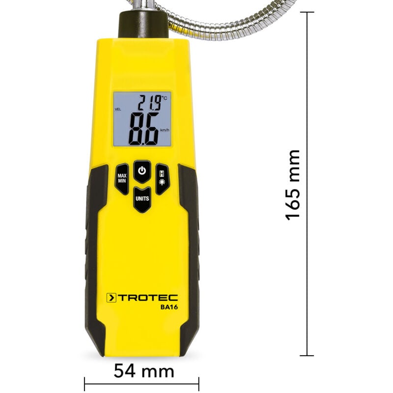 Trotec Anémomètre à hélice BA16 3