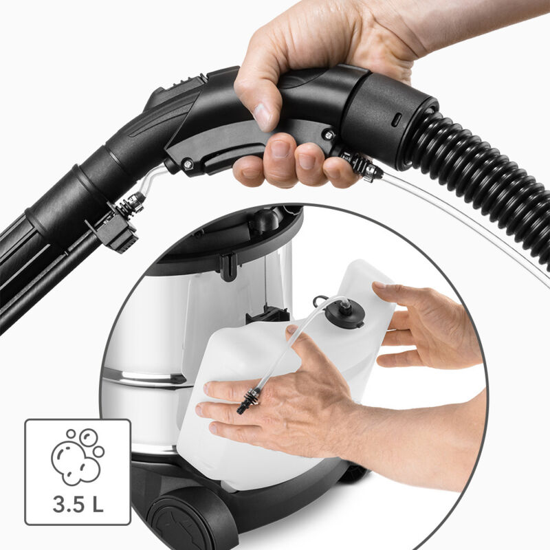 Aspirateur Eau Et Poussière TROTEC VC 1200W 4 En 1 - Shampouineuse, Souffleur, 8L - Pour Tapis, Sols, Voiture