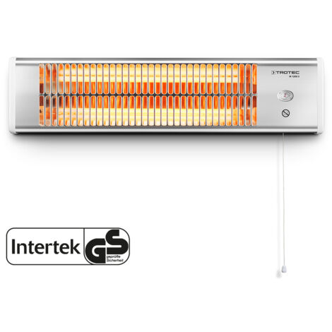 Trotec – Réglette infrarouge électrique 1200W – Chaleur instantanée – Inclinaison 30° – IP24 étanche – Pour espaces extérieurs