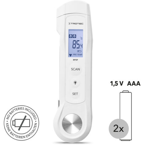 Contrôle Température Thermomètre Alimentaire Trotec BP5F - Double Contrôle Température Thermomètre Alimentaire Trotec BP5F - Double