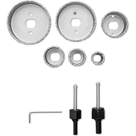 Trotec – Coffret de scies-cloches en carbure – Diamètre max 73mm – Profondeur de coupe 25mm – Pour carrelage, béton et pierre
