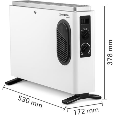 Chauffage Céramique 2000W | TROTEC TDS 10 P | Thermostat & Ventilation