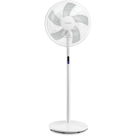 Trotec – Ventilateur sur pied 48W – 8 vitesses, minuterie programmable, télécommande – Hauteur réglable 70-130 cm, pales 40 cm, oscillation 80° - TVE 24 S