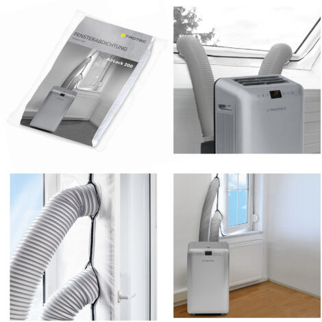 Trotec – Kit de calfeutrage AirLock 200 pour climatiseurs et déshumidificateurs – Toile étanche – Montage facile avec bande velcro – Dimensions 400 cm