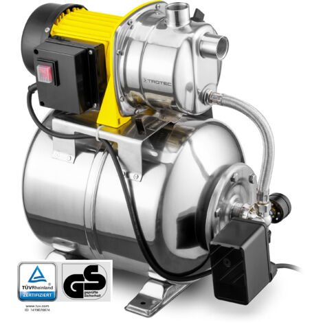 Pompe surpresseur inox / Alimentation automatique en eau TROTEC TGP 1025 ES ES - carter et cuve inox 3300l/h (1/5)