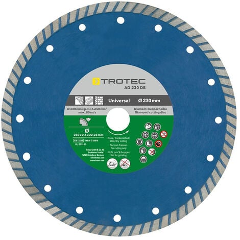 Trotec Disque De Coupe Diamant Turbo Ad Db