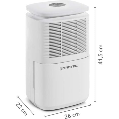 Déshumidificateur d'air TROTEC TTK 30 E - 15m2 - 12l/j - indicateur LED