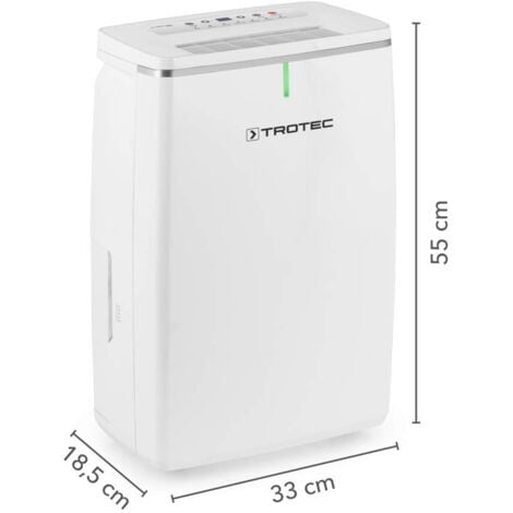 TROTEC Déshumidificateur d'air TTK 53 E pour 31 m² mode automatique LED