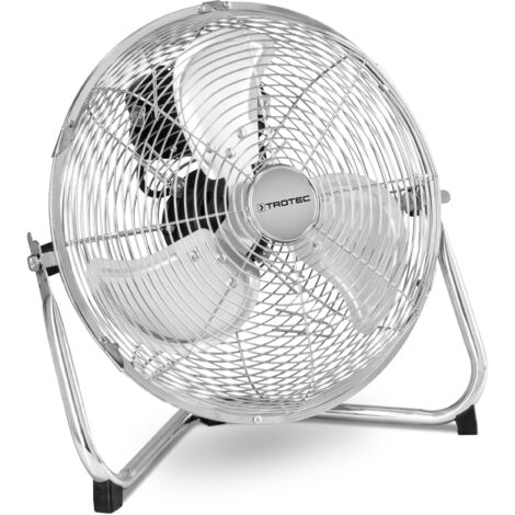 Trotec Ventilateur de sol TVM 12 chromé, rétro, 37W, diamètre 30cm