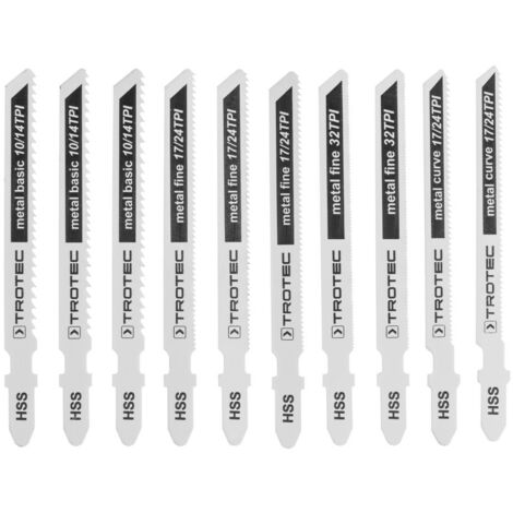 Lot De 10 Lames De Scie Sauteuse Black & Decker - Pour Couper Métal, Bois, Plastique - 4
