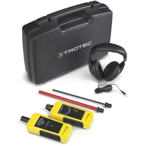 Trotec – Détecteur de fuites à ultrasons SL800 – Sonde à bruits de structure et aériens – Affichage LED 10 barres – Casque insonorisé inclus