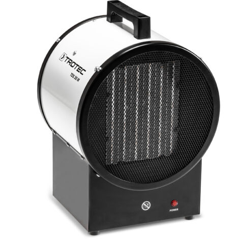 Trotec – Chauffage soufflant céramique 5 kW – Débit d'air 575 m³/h – Chaleur sans condensation – Pour chantiers et espaces confinés