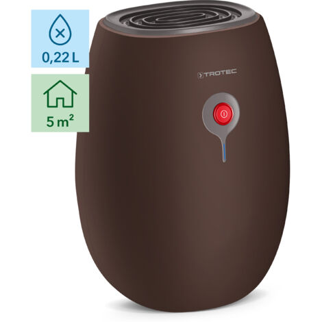 Trotec – Déshumidificateur à effet Peltier 220 ml/24 h – Bac de récupération 500 ml – Pour espaces jusqu'à 5 m² – Faible consommation d'énergie - TTP 1 E (1/5)