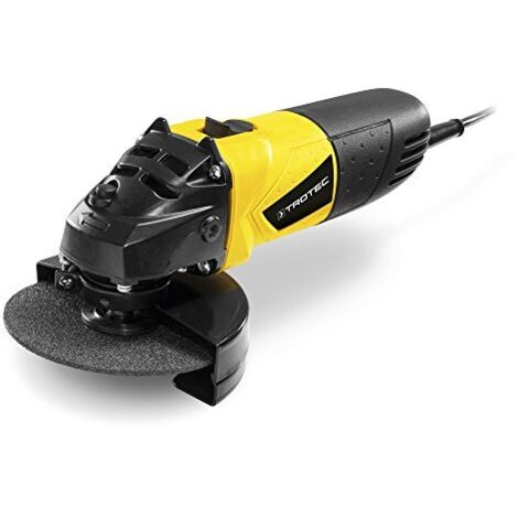 Trotec – Meuleuse d'angle 115mm 500W – Vitesse 12000 tr/min – Blocage de broche – Protection anti-redémarrage – Pour métal et carrelage (1/5)