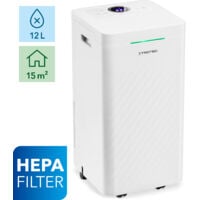 TROTEC TTK 27 Déshumidificateur et purificateur d'air design avec filtre HEPA pour 15m2 (12 litres/h)