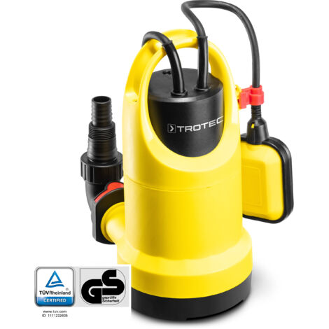 TROTEC Bomba sumergible para aguas claras TWP 7506 E Potente potencia de 750 W para bombear hasta 13.000 litros por hora