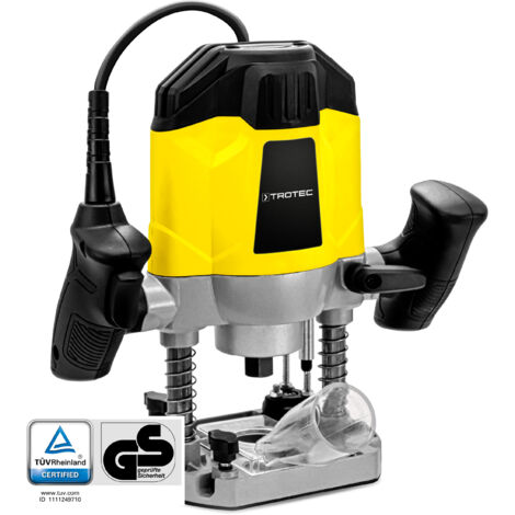TROTEC Router PRTS 10-1200 con una potencia de 1.200 W Profundidad de fresado de 55 mm
