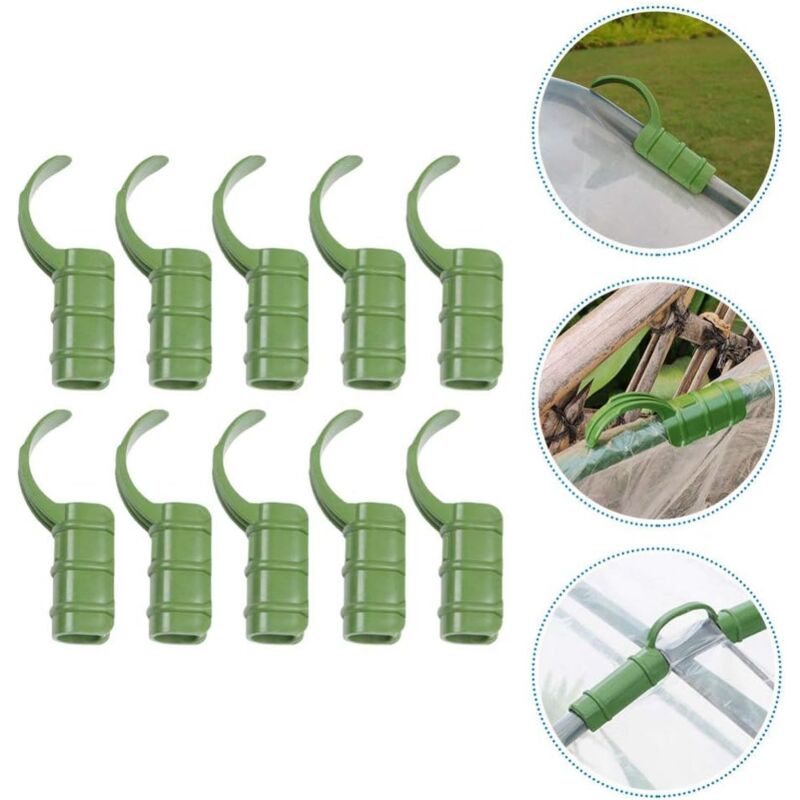 50 Pièces Clips Fixation Tube Serre 25mm - Pinces Plastique Robuste Pour Film, Filet Ombrage Et Insecticide