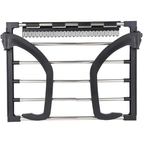 Radiator dryer, portable, round tube, small, black, 32 x 40 cm