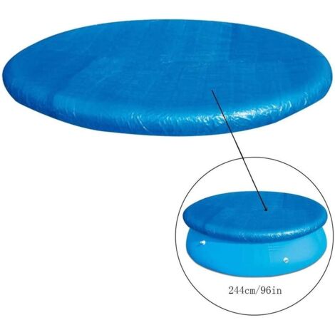 Swimming Pool Covers, Blue Swimming Pool Protection Accessories for Round Above Ground Swimming Pools, Rain Cover, Durable, Suitable for All Kinds of Round Swimming Pools (Diameter 280cm)
