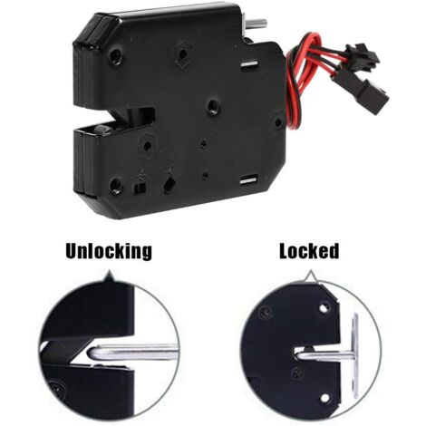 12V DC Fail-Safe Cabinet Drawer Lock Magnetic Electromagnet for Door Access Control System (with Detection Switch)