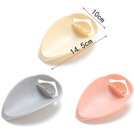 3 Faucet Extender for Sink, Kids Faucet Extender, Plastic Faucet Extender, Faucet Extender, Sink Handle Extender for Children, Babies, Bathroom, Kitchen Sink (Pink, Gray, Beige)