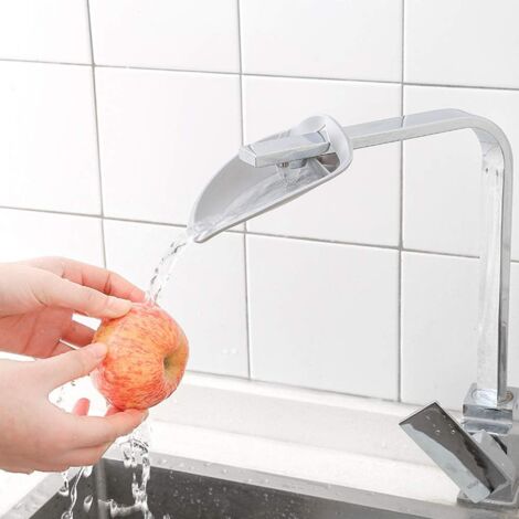 3 Faucet Extender for Sink, Kids Faucet Extender, Plastic Faucet Extender, Faucet Extender, Sink Handle Extender for Children, Babies, Bathroom, Kitchen Sink (Pink, Gray, Beige)