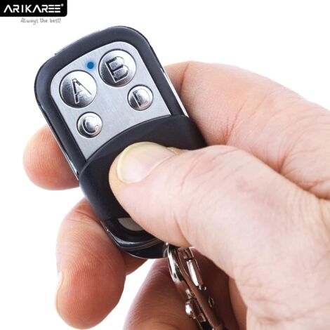 Universal Gate Remote Control 433.92 MHz Frequency for Automatic Gate Large Radius - Universal Remote Control for Programmable Gate, Fixed Code, 12V Battery Included (Set of 3)
