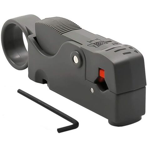 1-piece rotating coaxial cable stripping tool. Coaxial cable stripping tool for RG6, RG59/62 and RG58 (1/5)