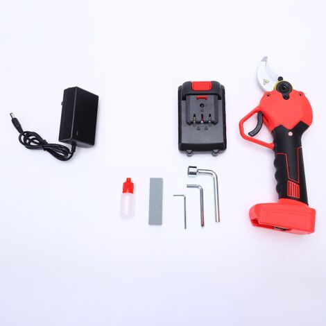 Electric Pruning Shears, 40mm Cutting Diameter Pruning Shears, Electric Garden Shears, Rechargeable 1.5Ah Lithium Battery, Non-Slip Handle (Size: 1 x 1.5Ah)