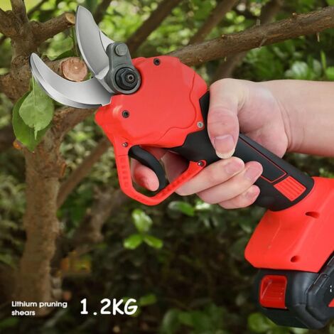 Electric Pruning Shears, 40mm Cutting Diameter Pruning Shears, Electric Garden Shears, Rechargeable 1.5Ah Lithium Battery, Non-Slip Handle (Size: 1 x 1.5Ah)