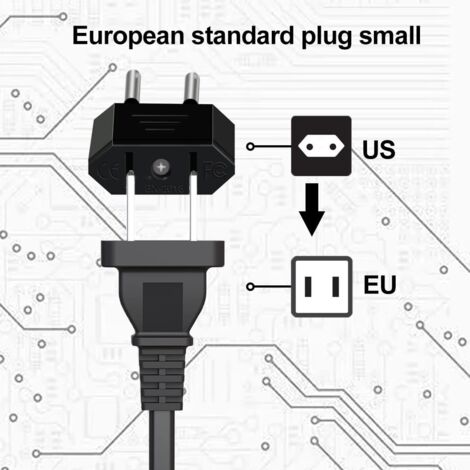 【3 pieces】 USA Plug to France Adapter, USA France Plug Adapter, USA Plug to 2-pin Euro France, Germany, Spain, USA to France Adapter for US Power Devices