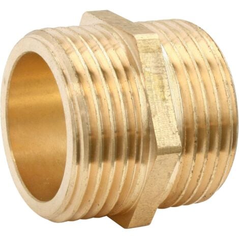 brass nipple – double plug 26/34