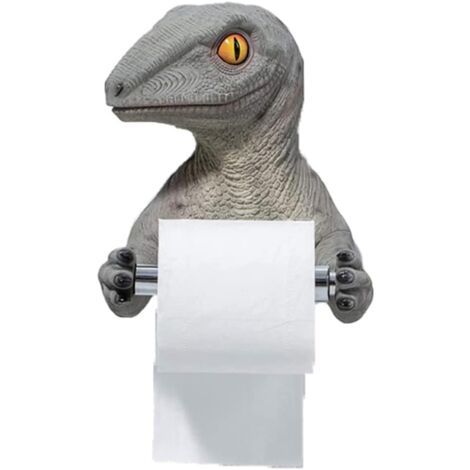 Dinosaur Roll Paper Holder - No Drilling Toilet Paper Holder Bathroom Storage Toilet Paper Holder Paper Towel Holder for Home Hotel (1/5)
