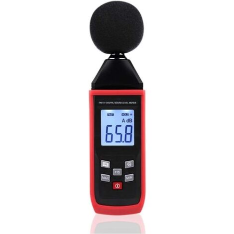 Noise meter, digital sound level meter, noise tester, 30-130 dB, LCD display in noise decibels