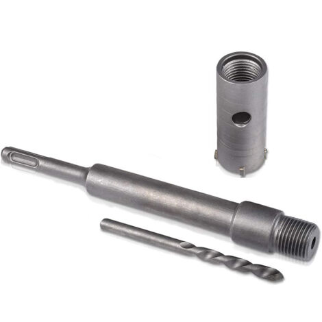 35mm Concrete Hole Saw Round Handle SDS Plus Shank Wall Hole Cutter Cement Stone Wall Drill Bit for Concrete Brick Air Conditioner (1/4)