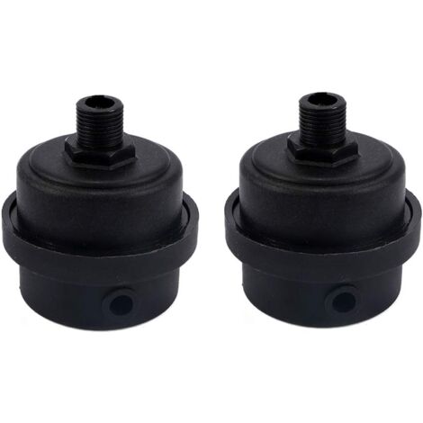 2 pieces air compressor silencer filter made of plastic with 1/4 inch PT 12 mm filter element (1/5)