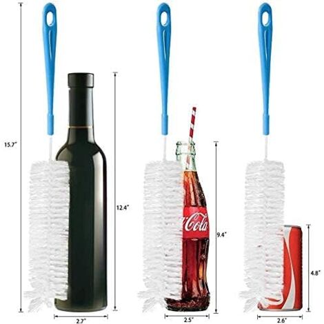 4pcs Multipurpose Bottle Brush with Long Handle, Beer Bottle Cleaning Brush, Sports Bottle Brush, Drinking Straw Cleaning Brush, Spout Cleaning Brush