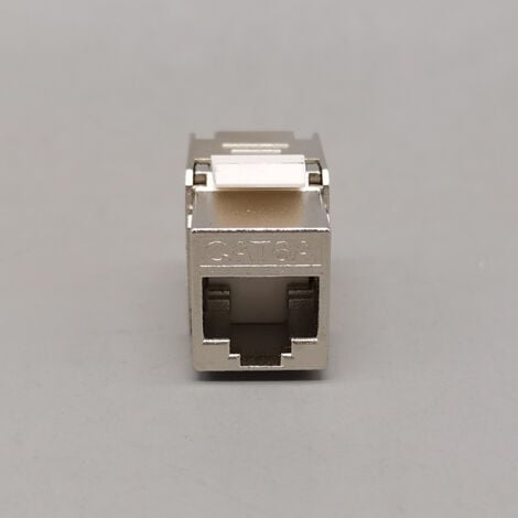 4x Keystone module CAT 6a socket - shielded STP RJ45 plug, snap-in installation, assembly, raw cable CAT 500 MHz, 10 GBit/s