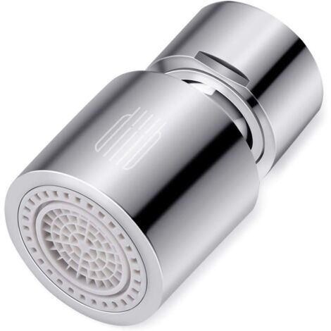 Faucet Aerator, 360° Rotatable Aerator, Faucet Filter with 2 Spray Modes, Anti-Splash Descaling Accessories for Bathroom Kitchen Sink, Water Saving, FM22 (1/5)