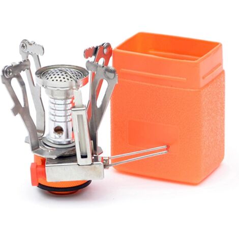 3000W Portable Camping Stove, Lightweight Folding Gas Burner with Piezo Ignition, Mini Ultralight Stable Stand, Pentole Split Adapter for Backpacking