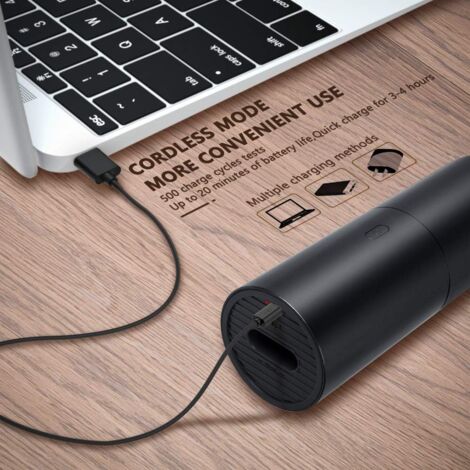 Mini Vacuum Cleaner, Cordless Handheld Vacuum Cleaner, USB Rechargeable, Powerful 2 in 1 Suction Cup, Portable Lightweight Vacuum Cleaner for Car, Computer, Keyboard, Pet Hair, Easy to Clean