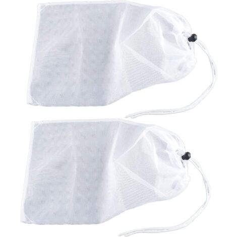 Pack of 2 replacement bags for pool leaf vacuum/leaf collector/leaf shredder/leaf sinker/leaf master with drawstring closure