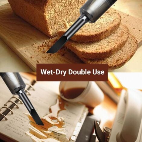 Car Vacuum Cleaner, Cordless Desktop Vacuum Cleaner (400g), Mini Handheld Vacuum Cleaner, 4500Pa, Small Portable and Powerful Vacuum Cleaner, for Car/Keyboard/Computer/Pet Cleaning