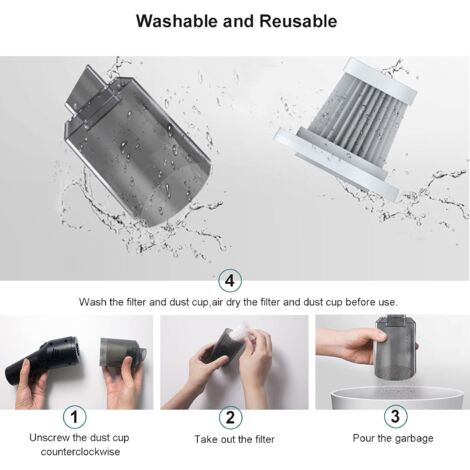 Car Vacuum Cleaner, Cordless Desktop Vacuum Cleaner (400g), Mini Handheld Vacuum Cleaner, 4500Pa, Small Portable and Powerful Vacuum Cleaner, for Car/Keyboard/Computer/Pet Cleaning