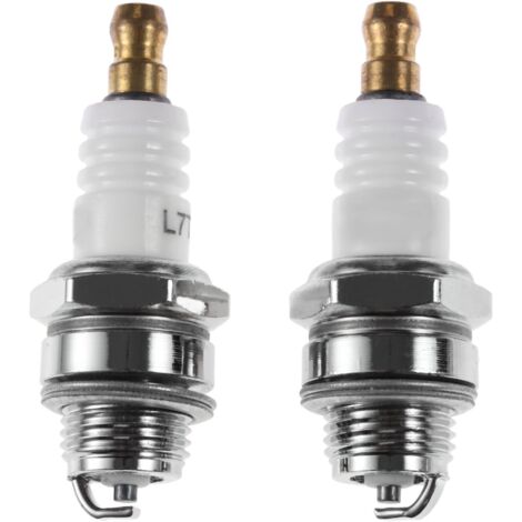 Chainsaw and Brushcutter Spark Plug l7t for Two Stroke Engine, 430/520 Spark Plug Accessory, Husqvarna Chainsaw Accessories, 2pcs (1/5)