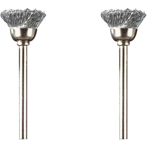 442 Set of 2 steel cup brushes, diameter 15 mm, for cleaning (1/5)