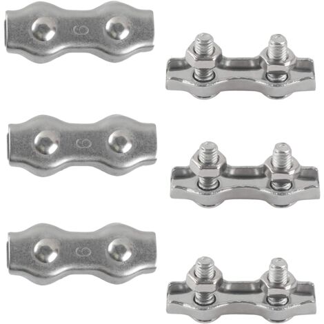 M6 Duplex Cable Tie Clips, 304 Stainless Steel Duplex Cable Clips for ...