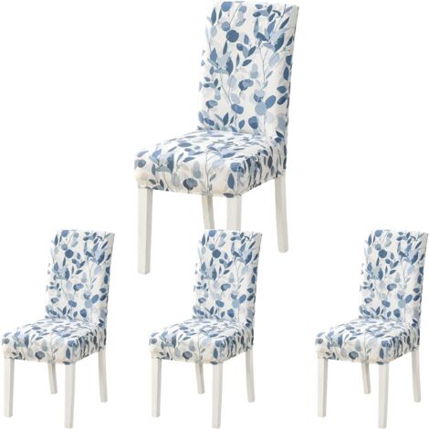 Dining Chair Cover, Stretch Chair Cover, Decorative High Chair Cover for Banquet, Hotel, Kitchen, Wedding, Restaurant (4 Pack) (1/5)